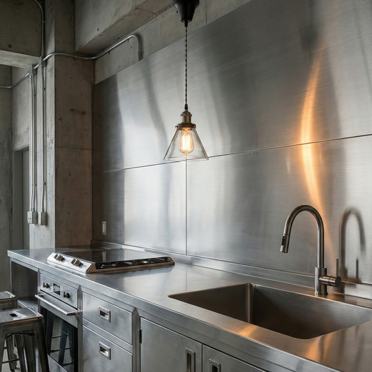 インダストリアル・ガラスペンダントライト