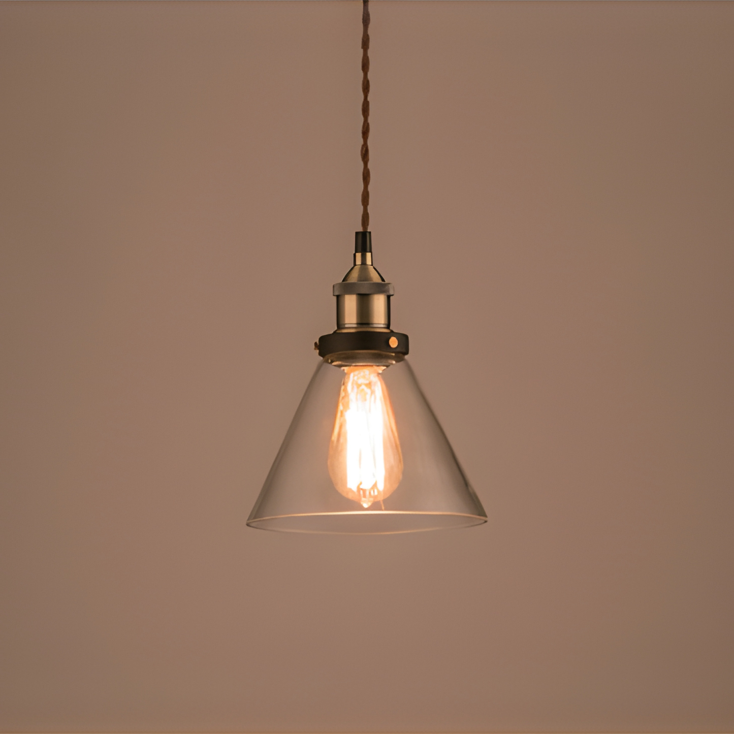 インダストリアル・ガラスペンダントライト